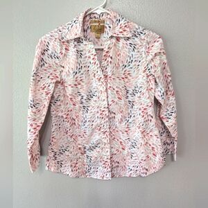 Taylor Investments gold label women's button down shirt non iron 4P